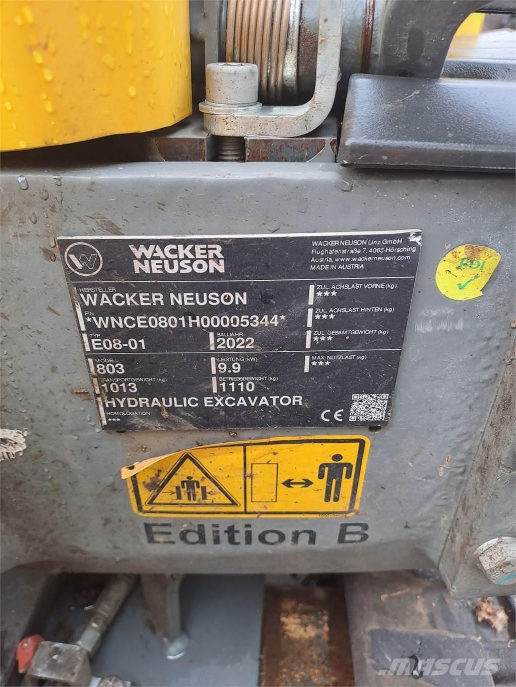 Wacker Neuson 803 履带挖掘机