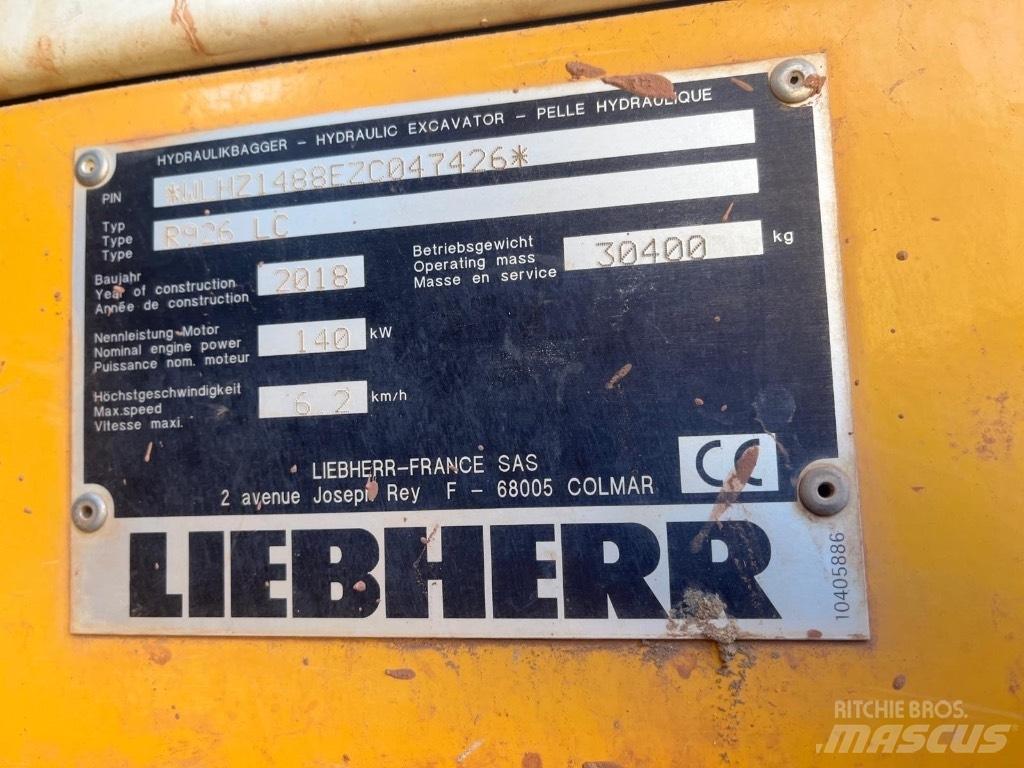 Liebherr R 926 LC 履带挖掘机