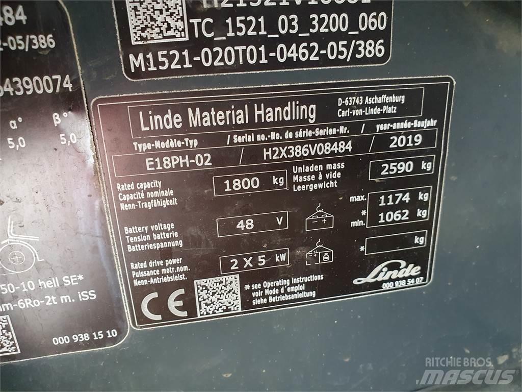 Linde E18PH 电动叉车