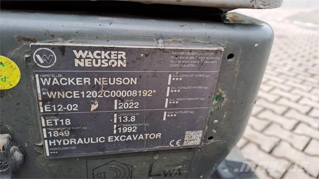 Wacker Neuson ET18 履带挖掘机
