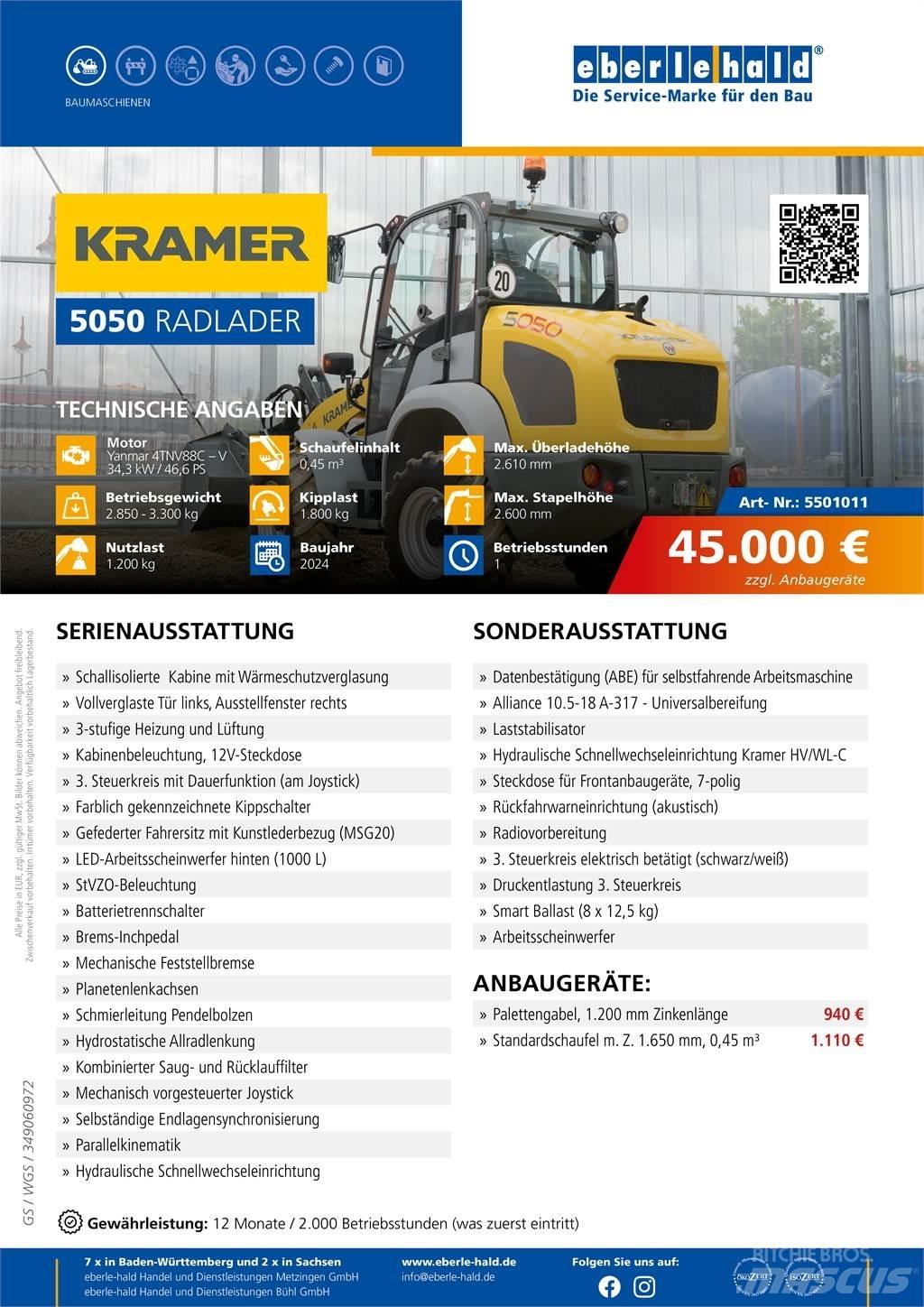 Kramer 5050 轮式装载机
