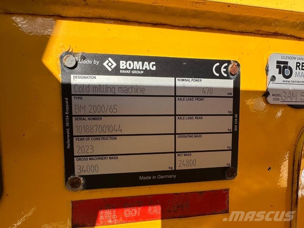 Bomag BM 2000/65 沥青路面铣刨机|铣刨机
