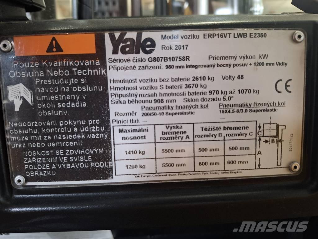 Yale ERP 16 VT 电动叉车