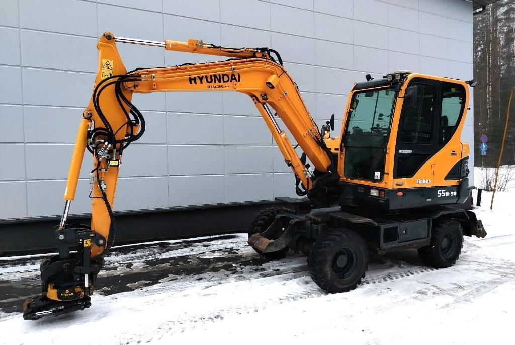 Hyundai 55W-9a 轮式挖掘机