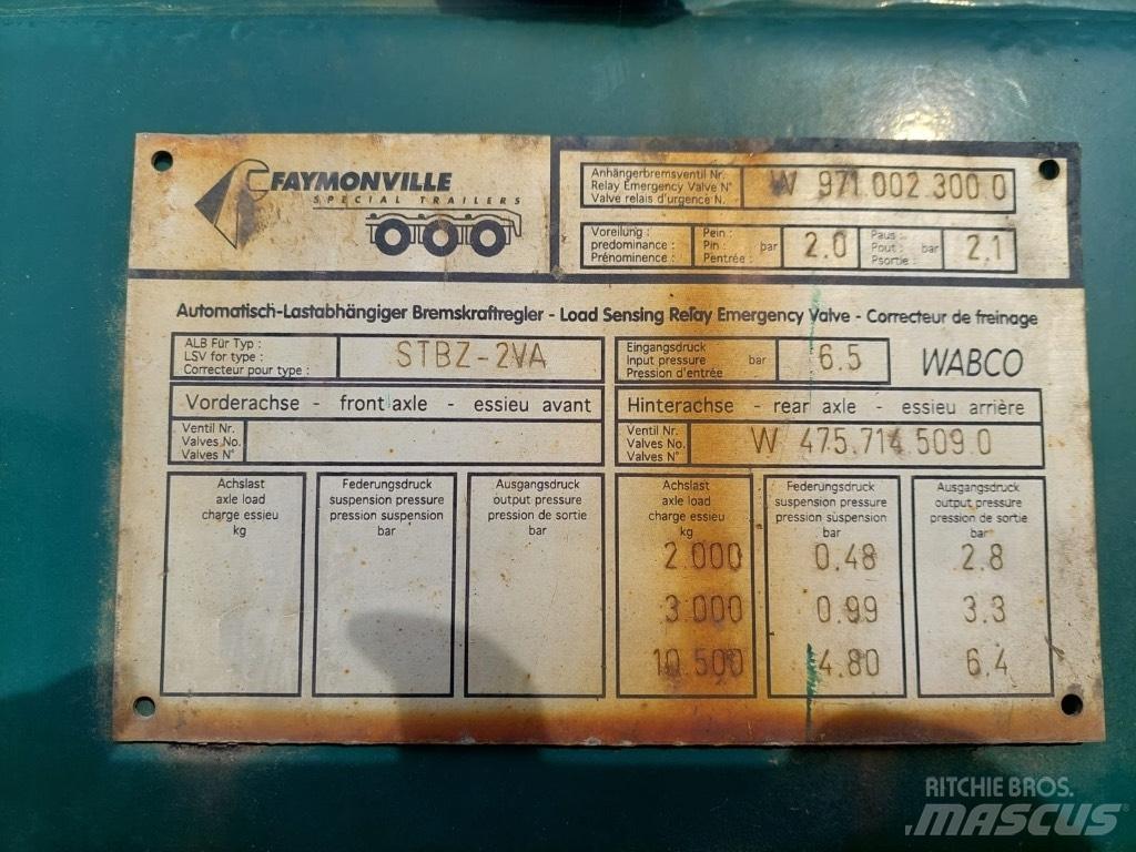 Faymonville STBZ-2VA 低平板半挂车