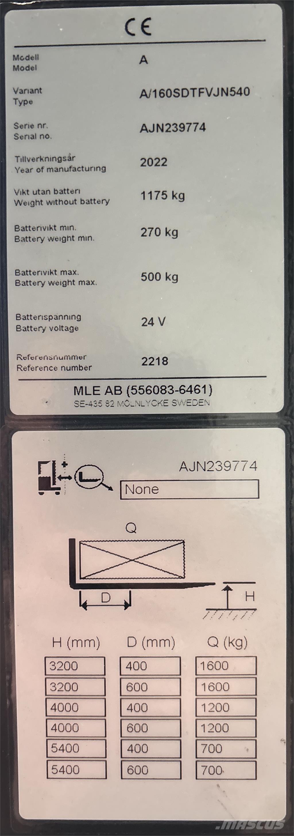 Atlet A160 行走式堆垛机