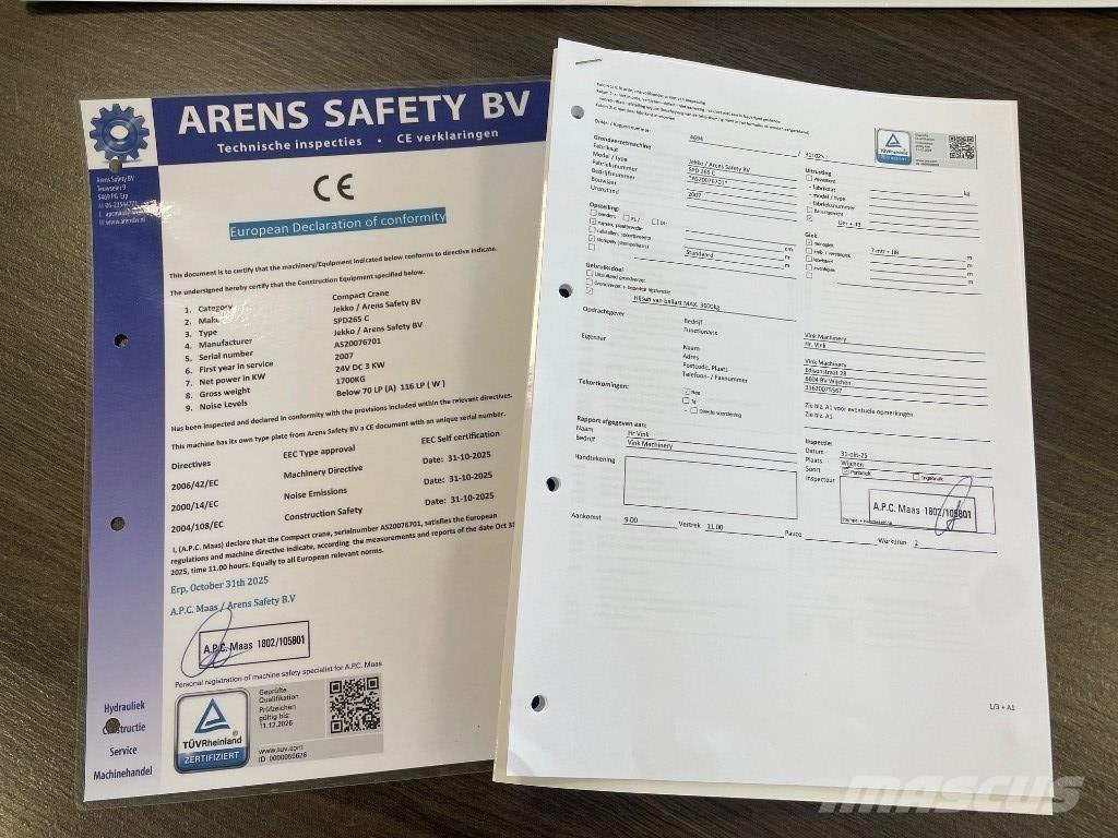 Jekko SPD 265 C  SOLD 轻小型起重机