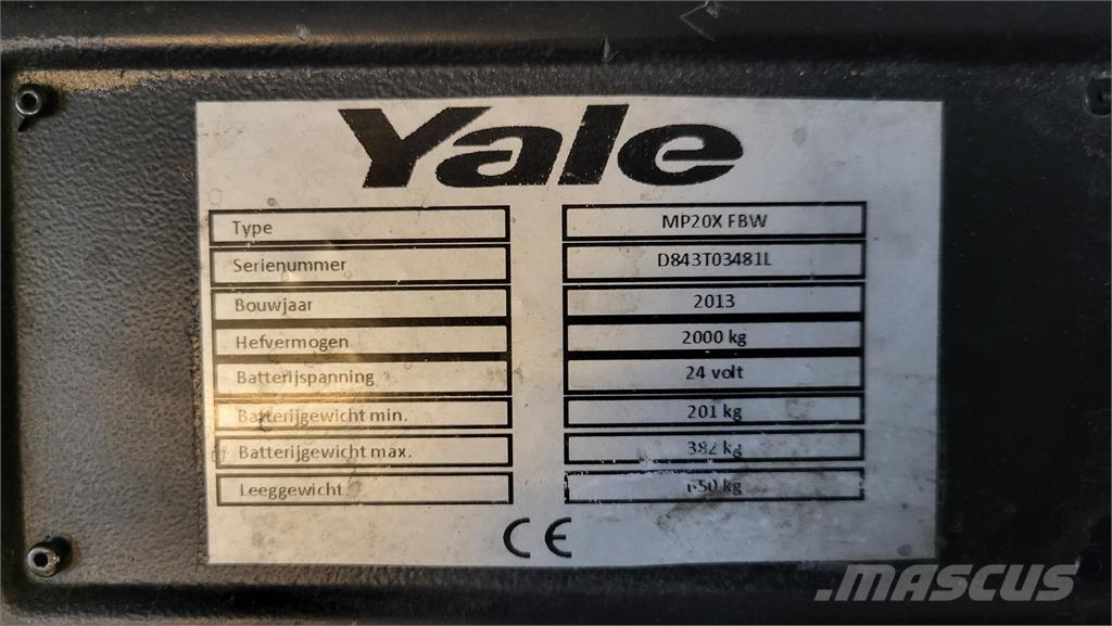 Yale MP20X 2013 手推堆垛车