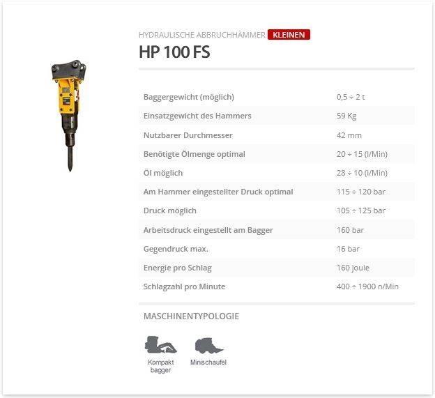 Indeco HP 100 FS 破碎锤