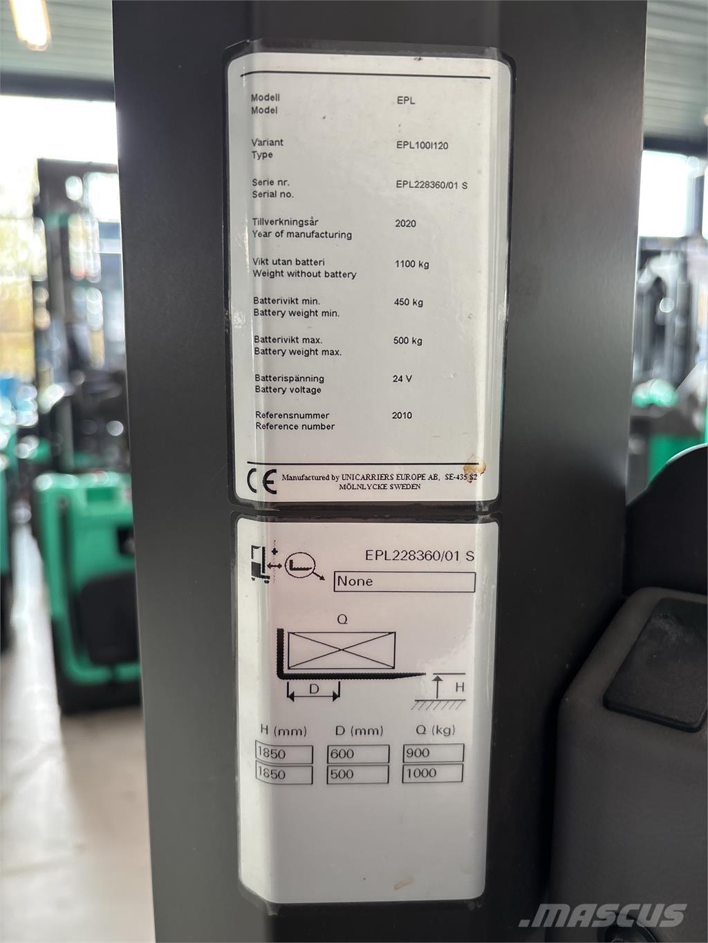 UniCarriers EPL100 低架装载机