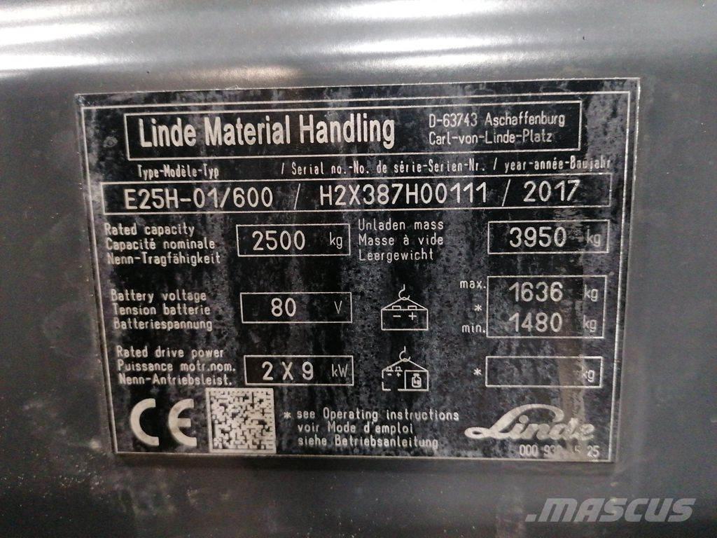 Linde E25H-01/600 电动叉车