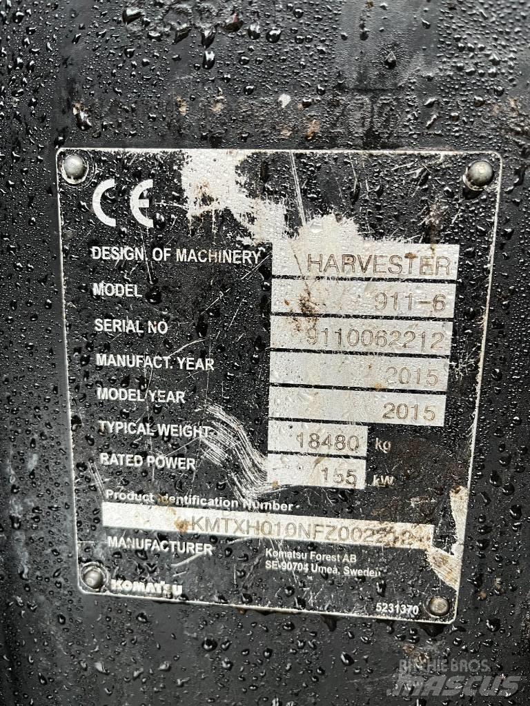 Komatsu 911.6 收割机
