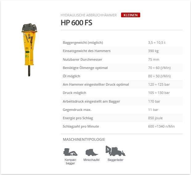 Indeco HP 600 FS 破碎锤