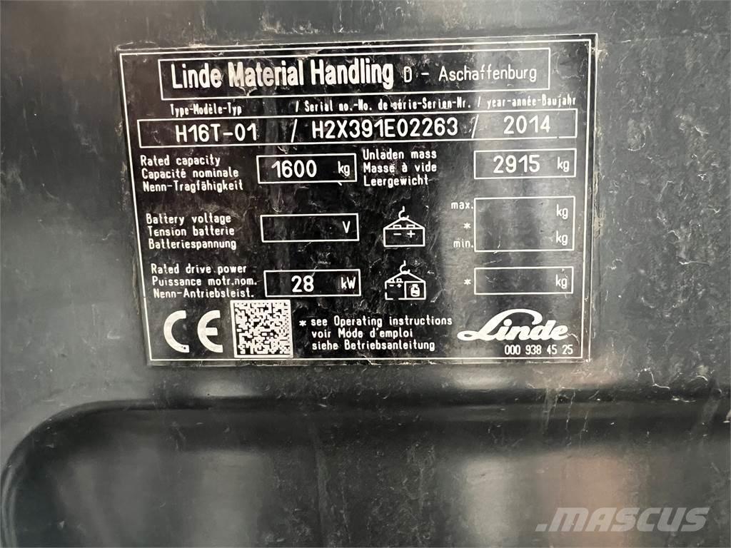 Linde H16T 天然气叉车