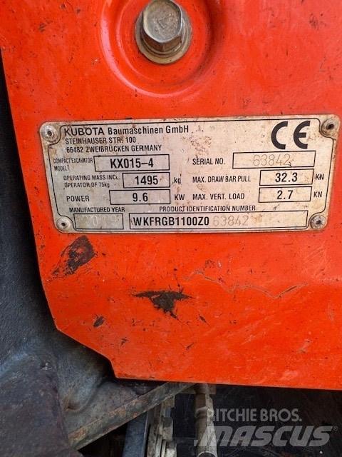 Kubota KX 015-4 小型挖掘机