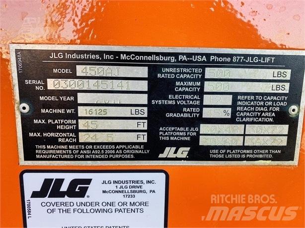 JLG 450 AJ II 曲臂高空工作平台
