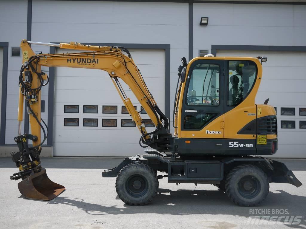 Hyundai R 55W-9A 轮式挖掘机