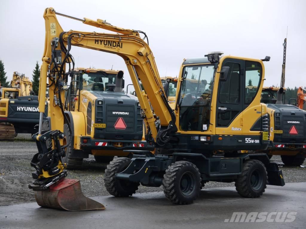 Hyundai R 55W-9A 轮式挖掘机