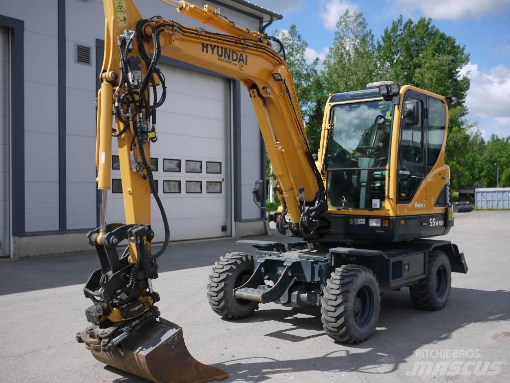 Hyundai R 55W-9A 轮式挖掘机