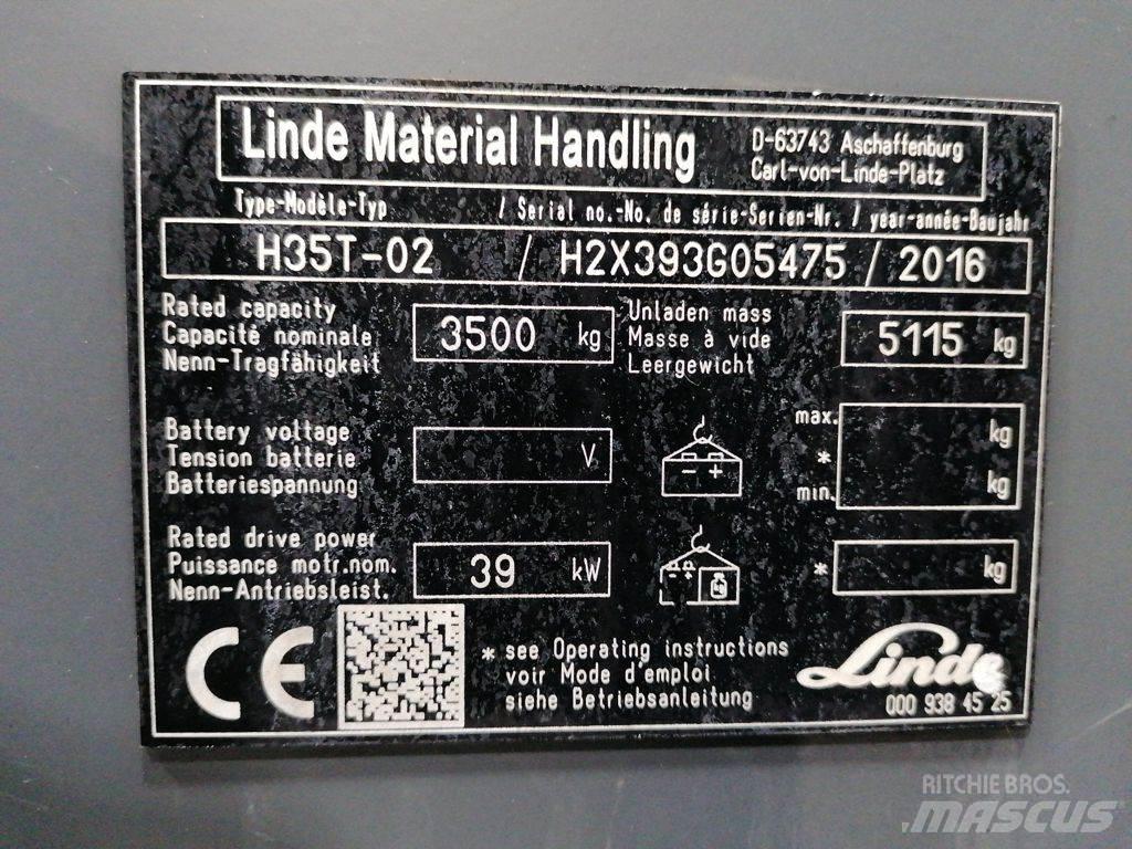 Linde H35T-02 天然气叉车