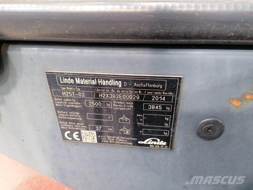 Linde H25T-02 天然气叉车
