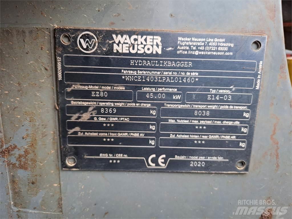 Wacker Neuson EZ80 履带挖掘机