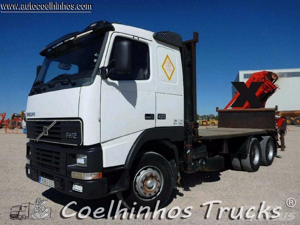 Volvo FH12 420 6x4 平板栏板货车