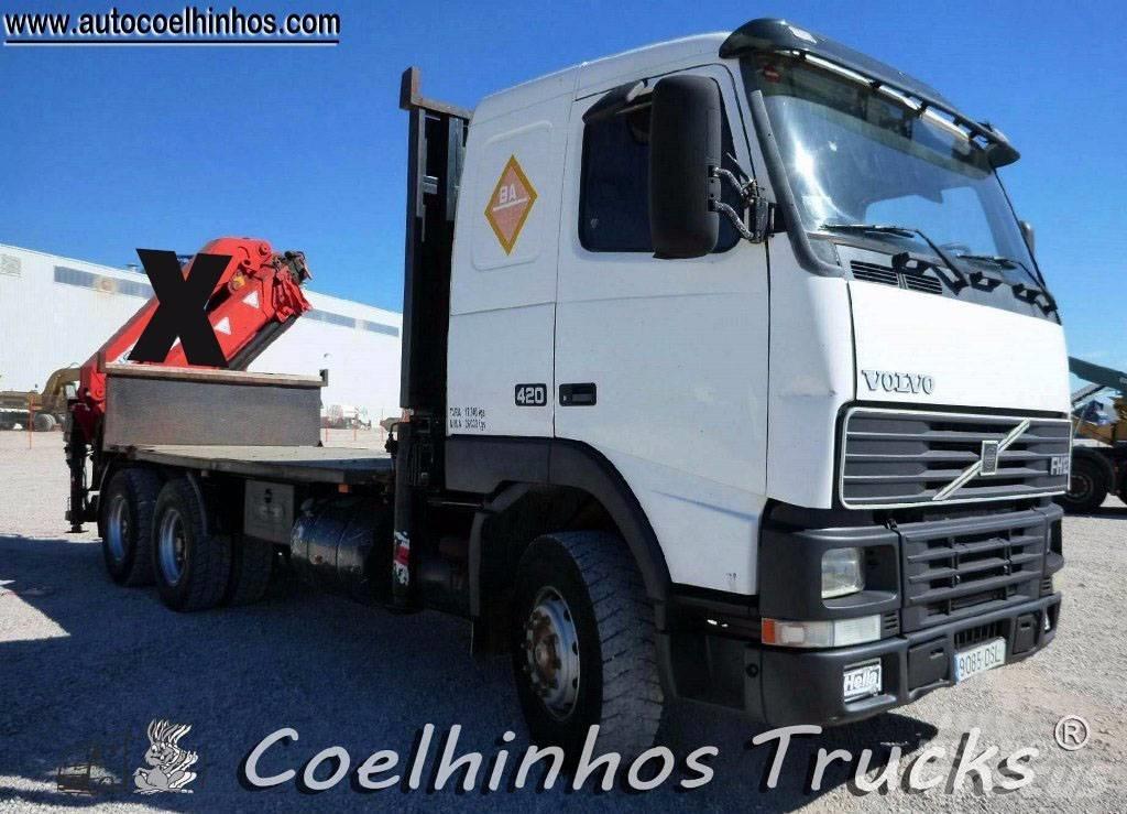 Volvo FH12 420 6x4 平板栏板货车