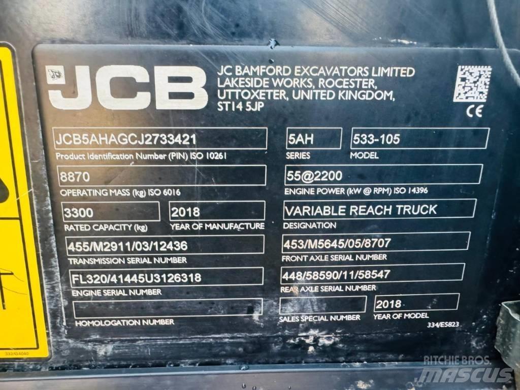 JCB 533-105 伸缩臂叉装车|叉装车