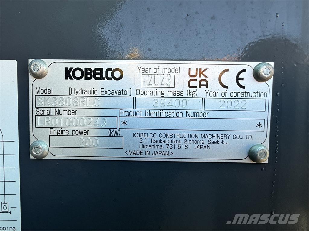 Kobelco SK380SRLC 履带挖掘机