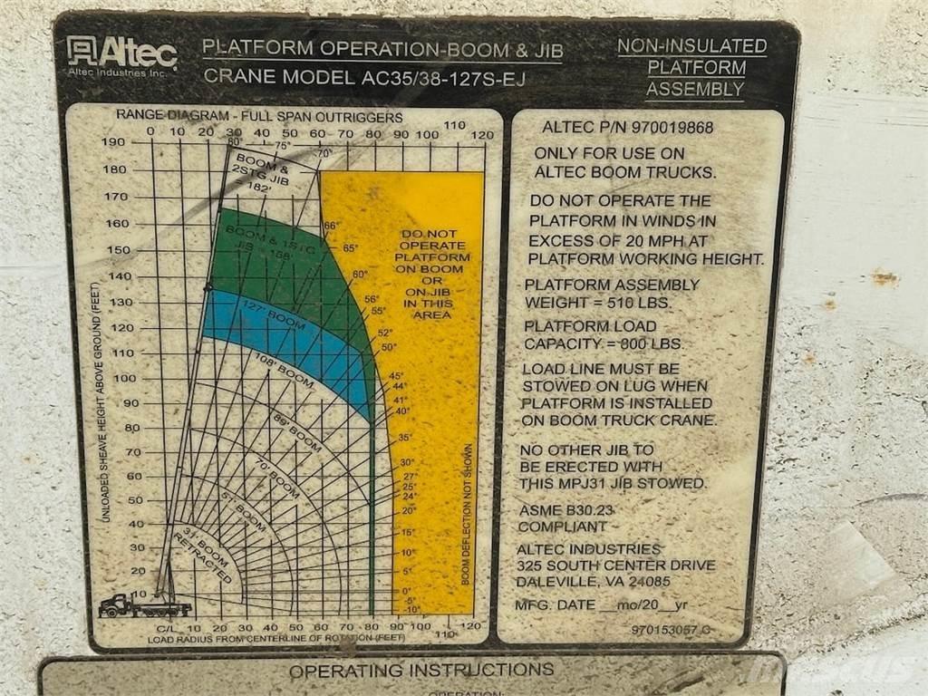 Altec 970019868 起重机配件设备