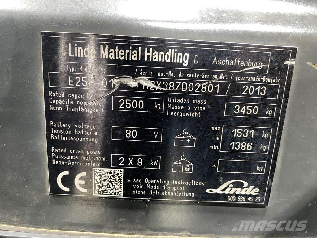 Linde E25L 电动叉车