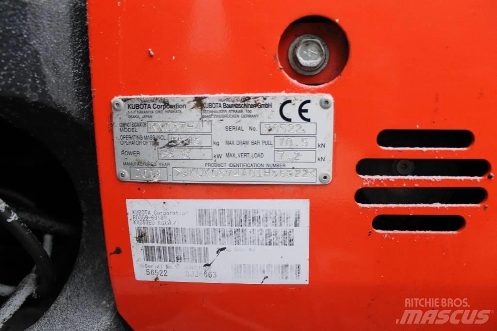 Kubota kx57-4 小型挖掘机