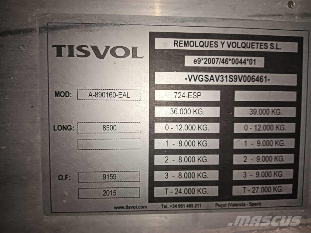  Tisvol A-890160-EAL 自卸半挂车