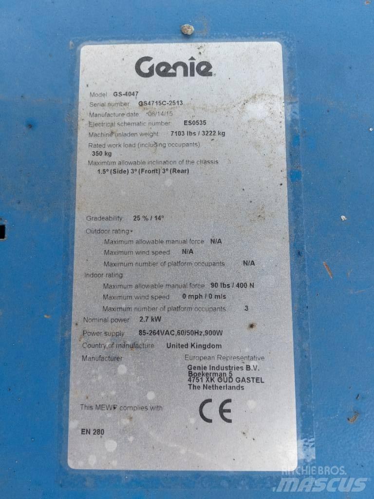 Genie GS4047 剪叉式升降机