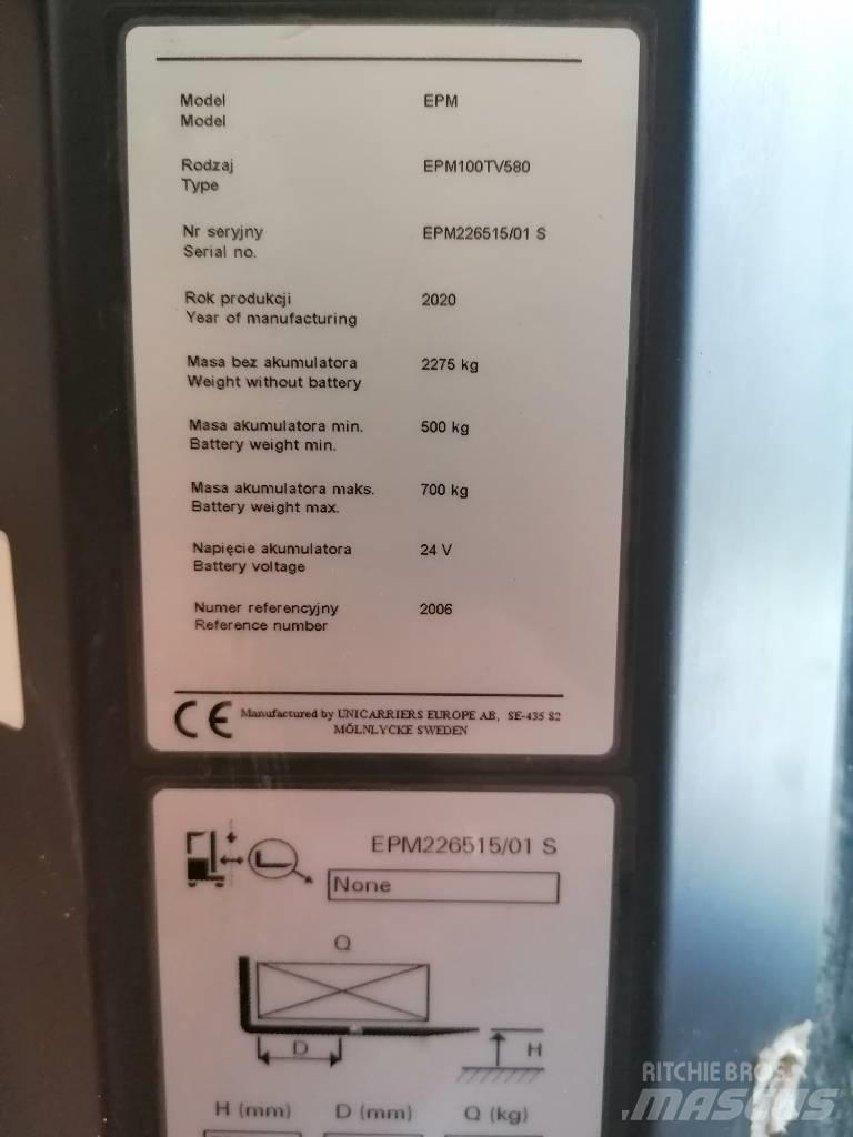 UniCarriers EPM100 高举式装载机