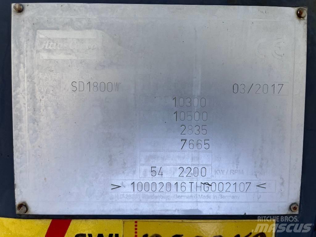 Dynapac SD 1800 W 沥青摊铺机