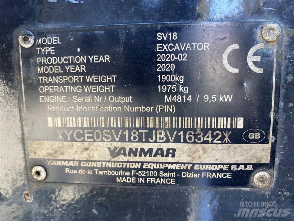 Yanmar SV18 轮式挖掘机