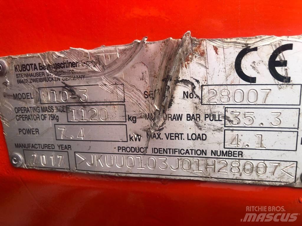 Kubota U 10-3 小型挖掘机