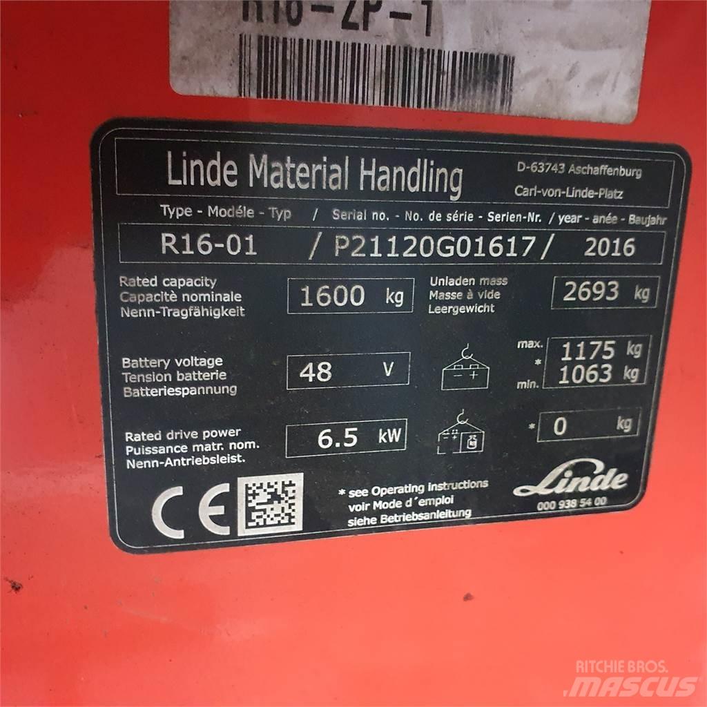 Linde R16 前移式叉车