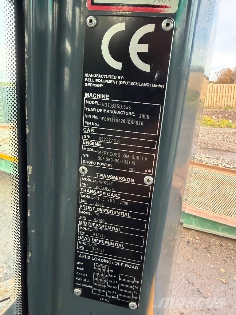 Bell B 25 D 铰接式自卸车