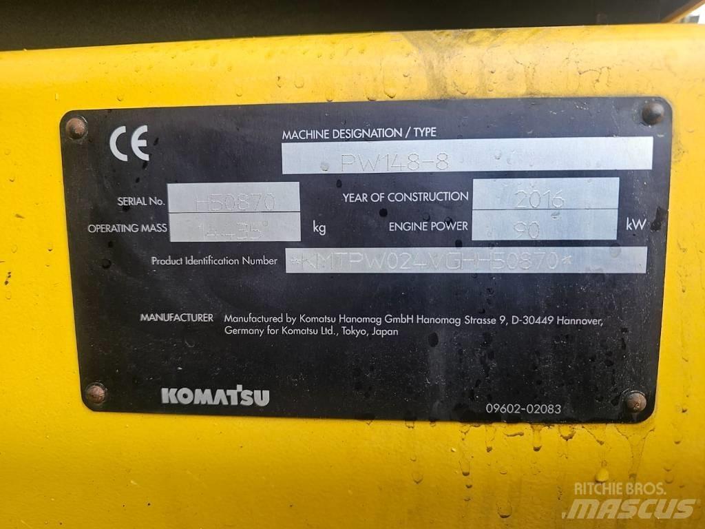 Komatsu PW148-8 轮式挖掘机