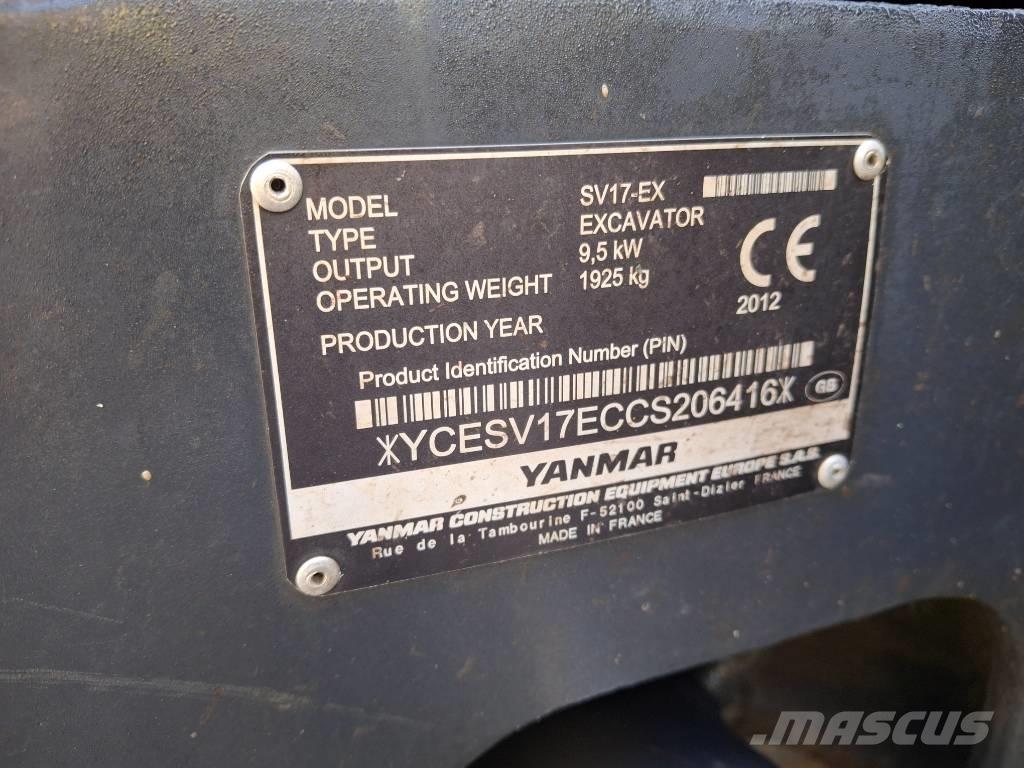 Yanmar SV 17 EX 小型挖掘机