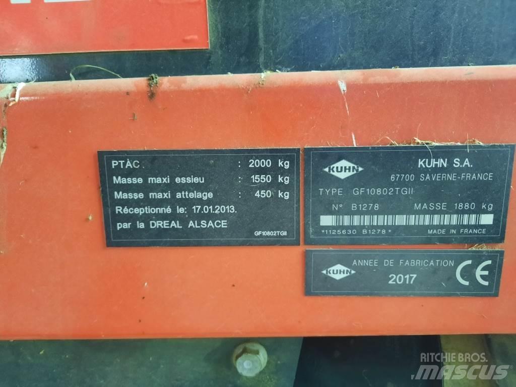 Kuhn Gf10802 tg2 犁耙和摊草机