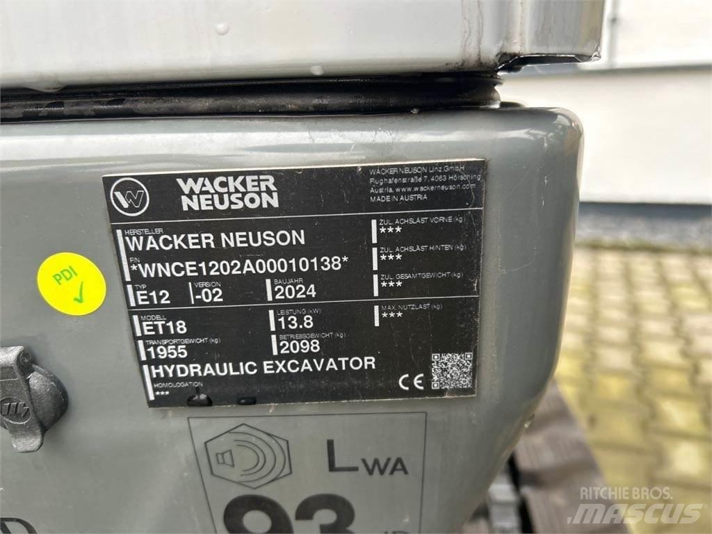 Wacker Neuson ET18 履带挖掘机