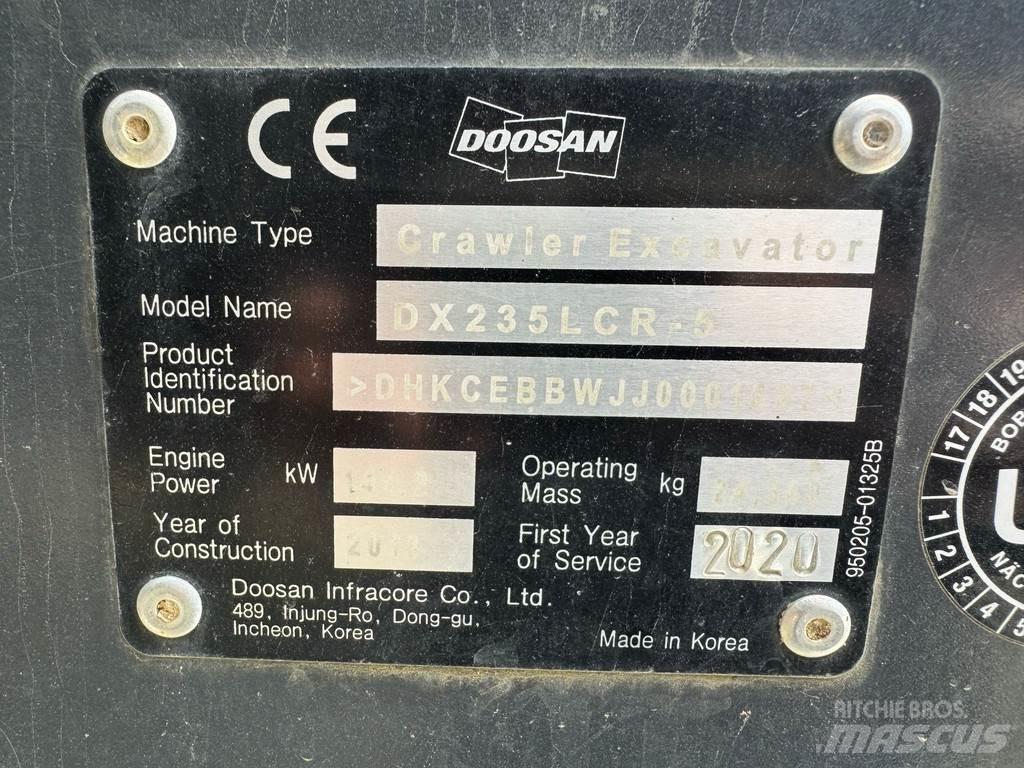 Doosan DX235LCR-5 履带挖掘机