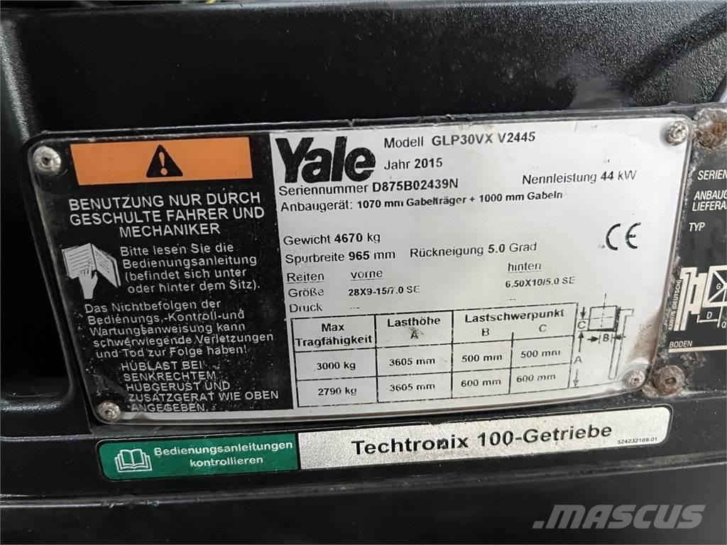 Yale GLP30VXV2445 天然气叉车