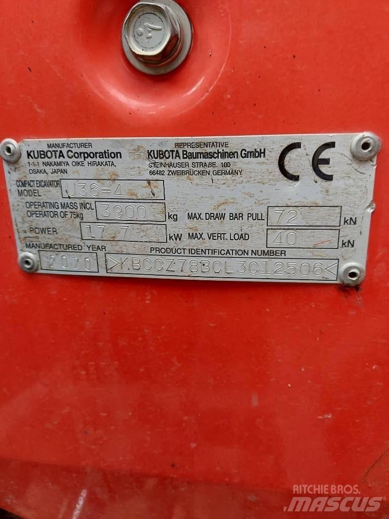 Kubota U 36-4 小型挖掘机