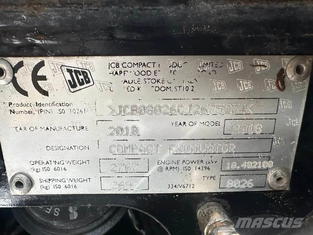 JCB 8026 小型挖掘机