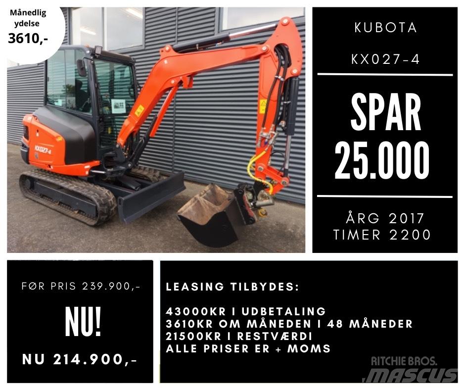 Kubota kx027-4 小型挖掘机